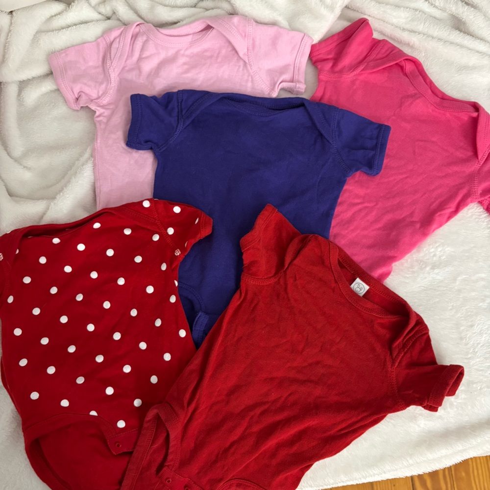Colorful Baby Onesies Set
